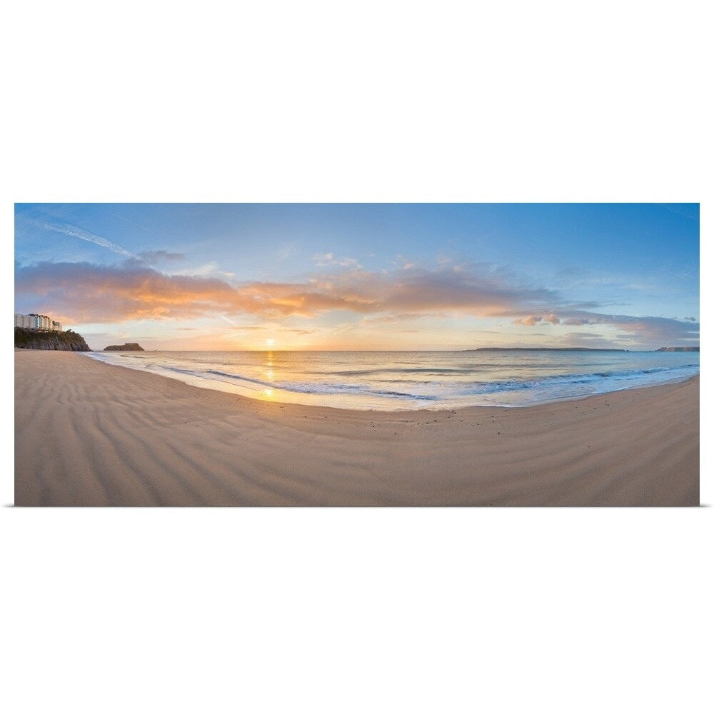 Sunrise over the sea, Tenby, Pembrokeshire, Wales - Multi