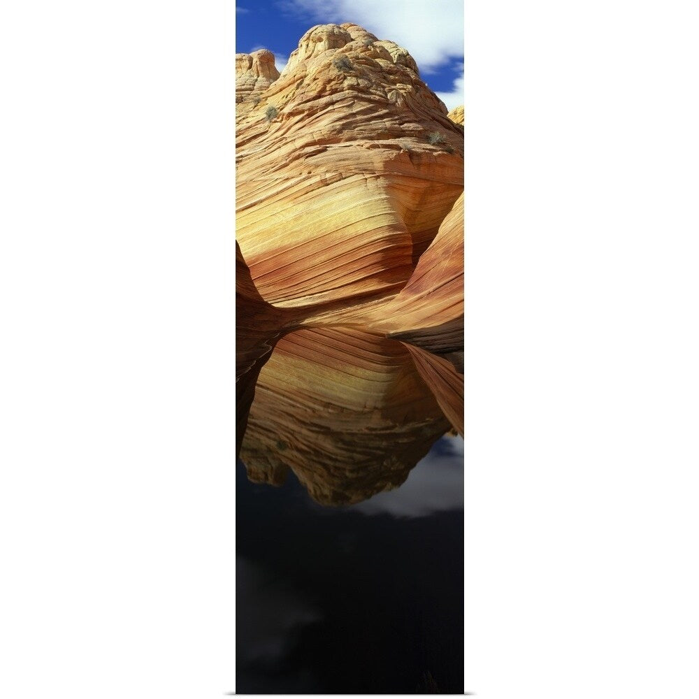 Poster Print entitled The Wave Sandstone Formation Vermilion Cliffs Wilderness AZ - Multi-color