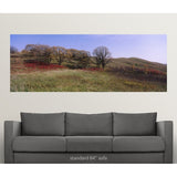 "Trees and wild flowers on a landscape, Seven Sisters Prairie, Minnesota" Poster Print