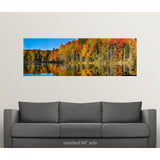 "Trees in autumn at Lake Hiawatha, Alger County, Upper Peninsula, Michigan" Poster Print - Multi