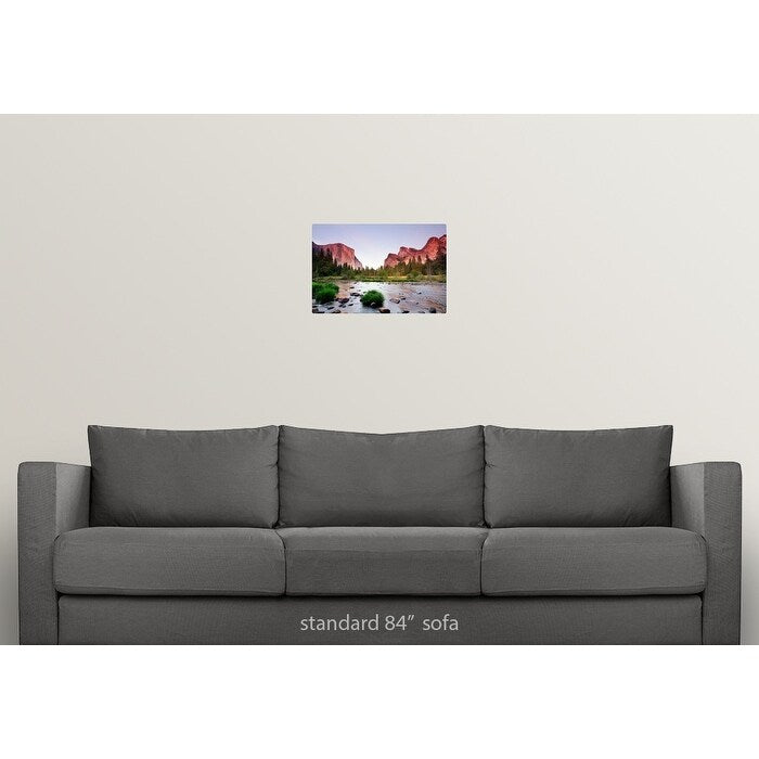 "Valley with sunset" Poster Print - Multi