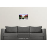 "Valley with sunset" Poster Print - Multi