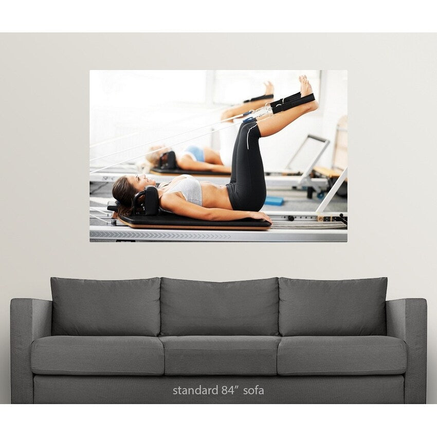 "Women doing pilates" Poster Print - Multi