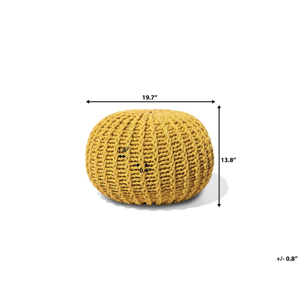 Pouf Ottoman CONRAD II 20 Inches