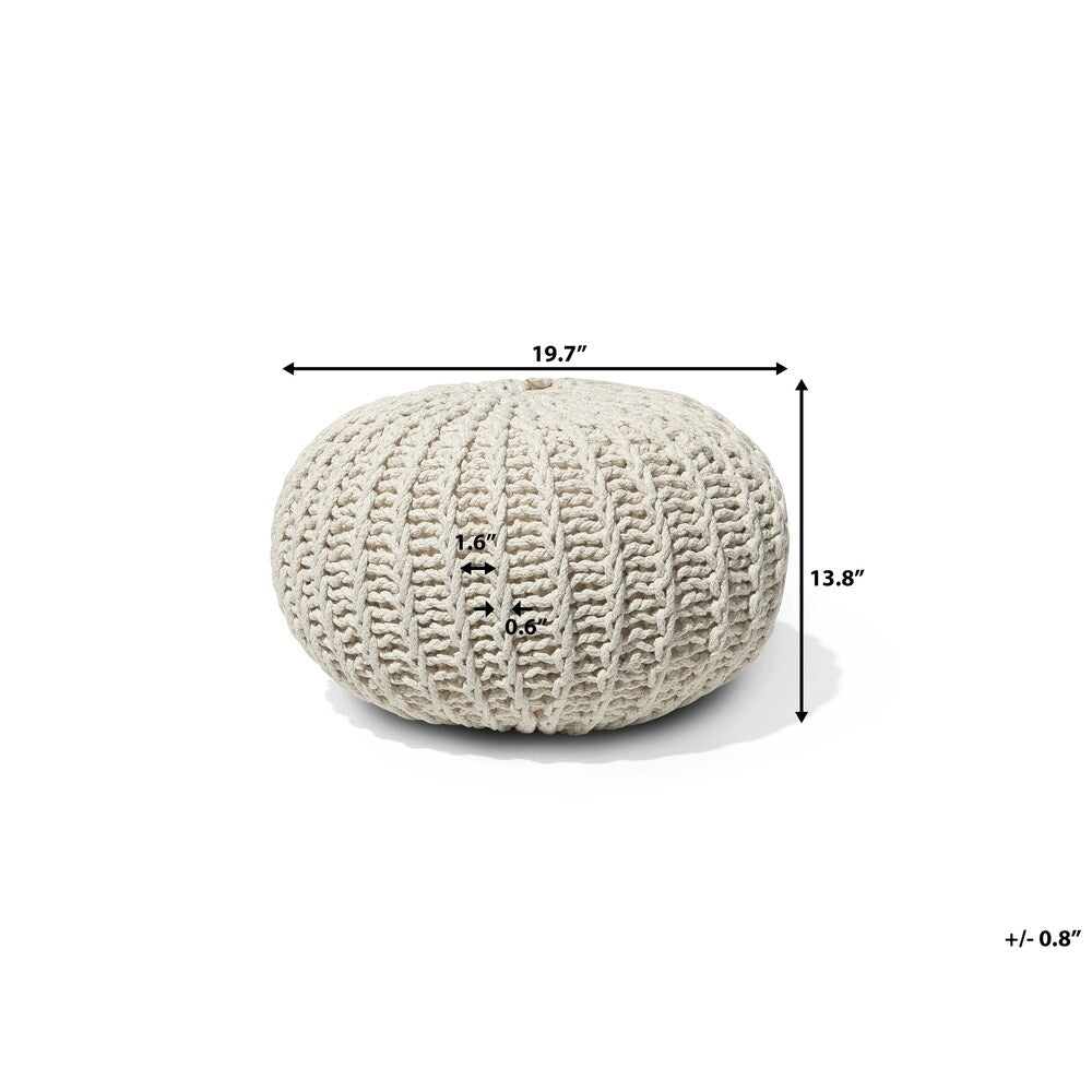 Pouf Ottoman CONRAD II 20 Inches