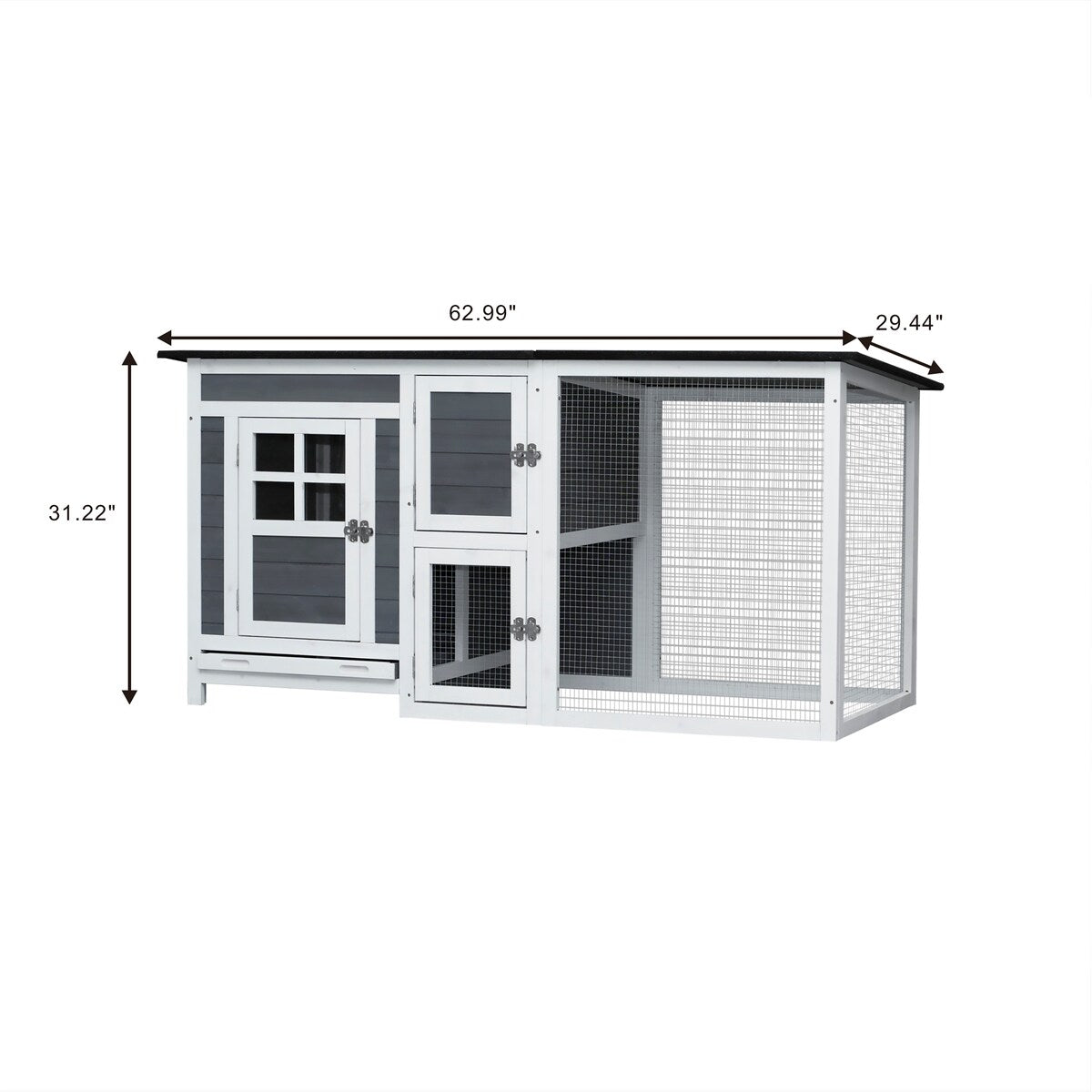 Poultry Cage chicken hutch coop with running cage