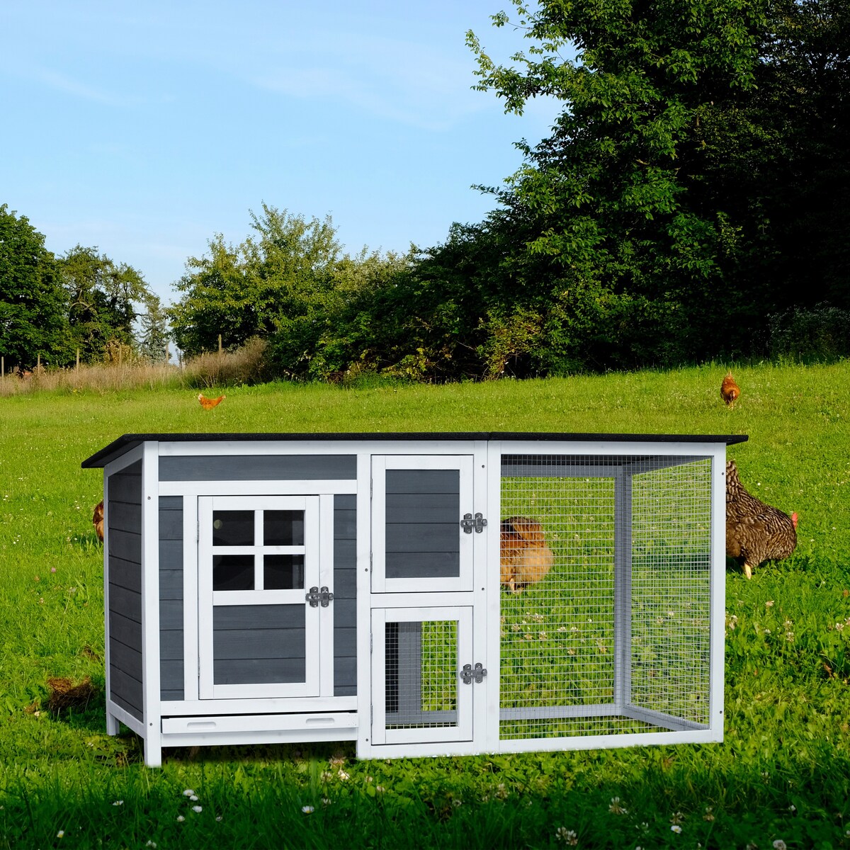 Poultry Cage chicken hutch coop with running cage