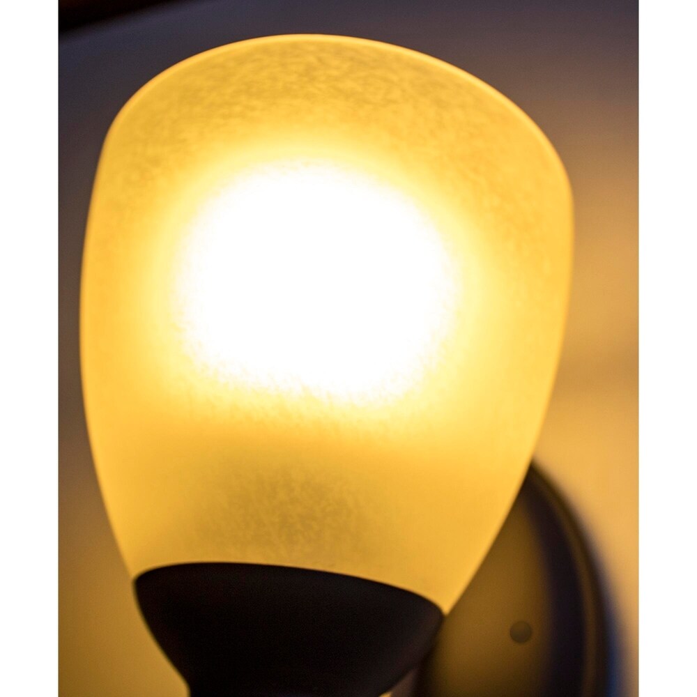 Powell 1-Light Wall Bracket Toasted Sienna by Quorum. Transitional Design Perfect for bathroom, hallway, or covered patio