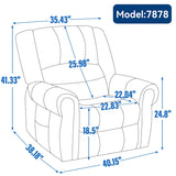 Power Lift Recliner Chair Heat Massage Dual Motor Infinite Position Up to 350 LBS, Heavy Duty Motion Mechanism with USB Ports