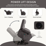 Power Lift Recliner Chair Recliners for Elderly with Heat and Massage Recliner Chair