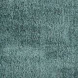 Power Loomed Polyester Rug with Textured Details, Turquoise Blue - M