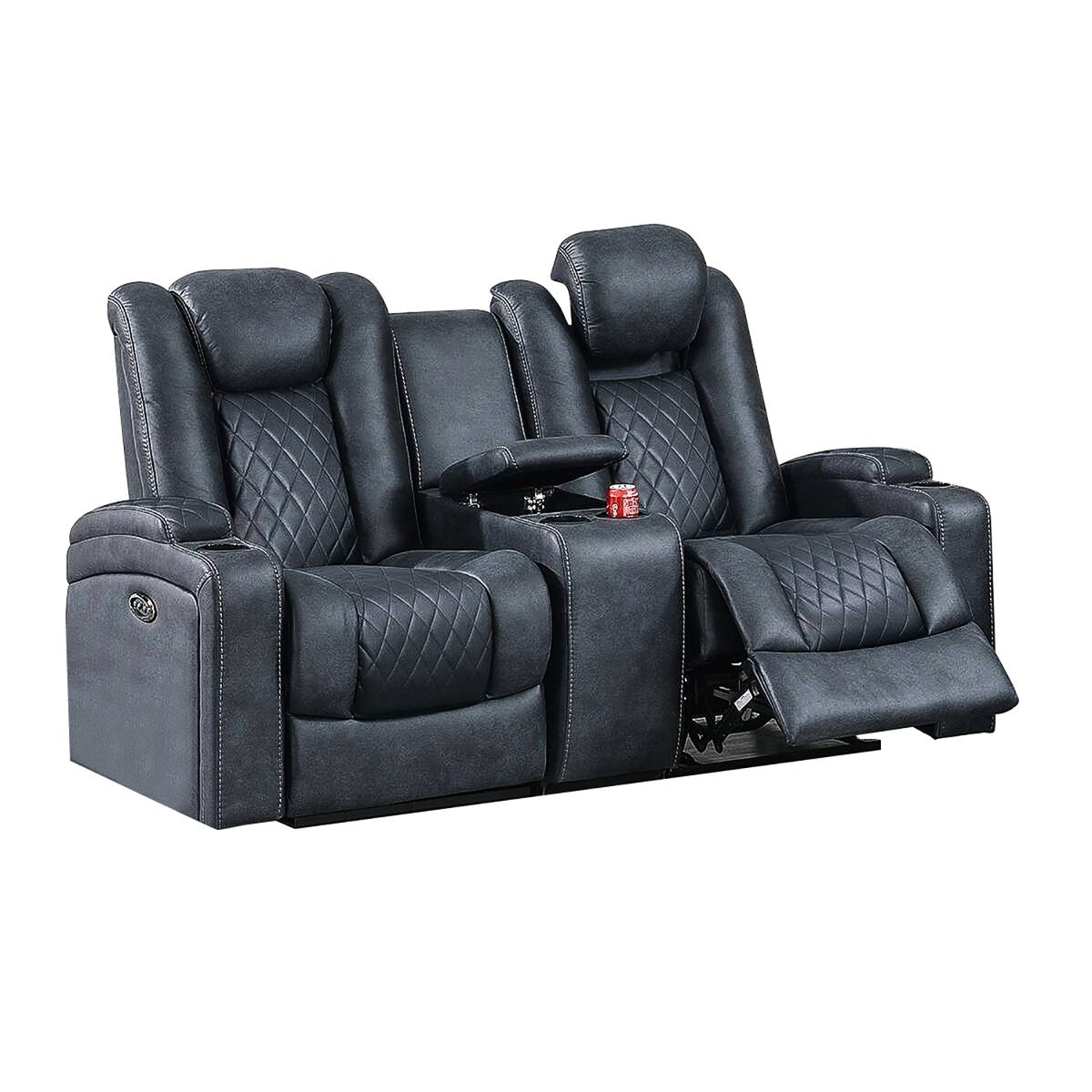 Power Loveseat With Cup Holders