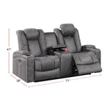 Power Loveseat With Cup Holders