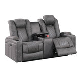 Power Loveseat With Cup Holders