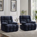 Power Oversized Recliner Zero Gravity Big Man Extra Large Recliner Chair for Living Room with USB Port 43"L*39"W*43"H Gray
