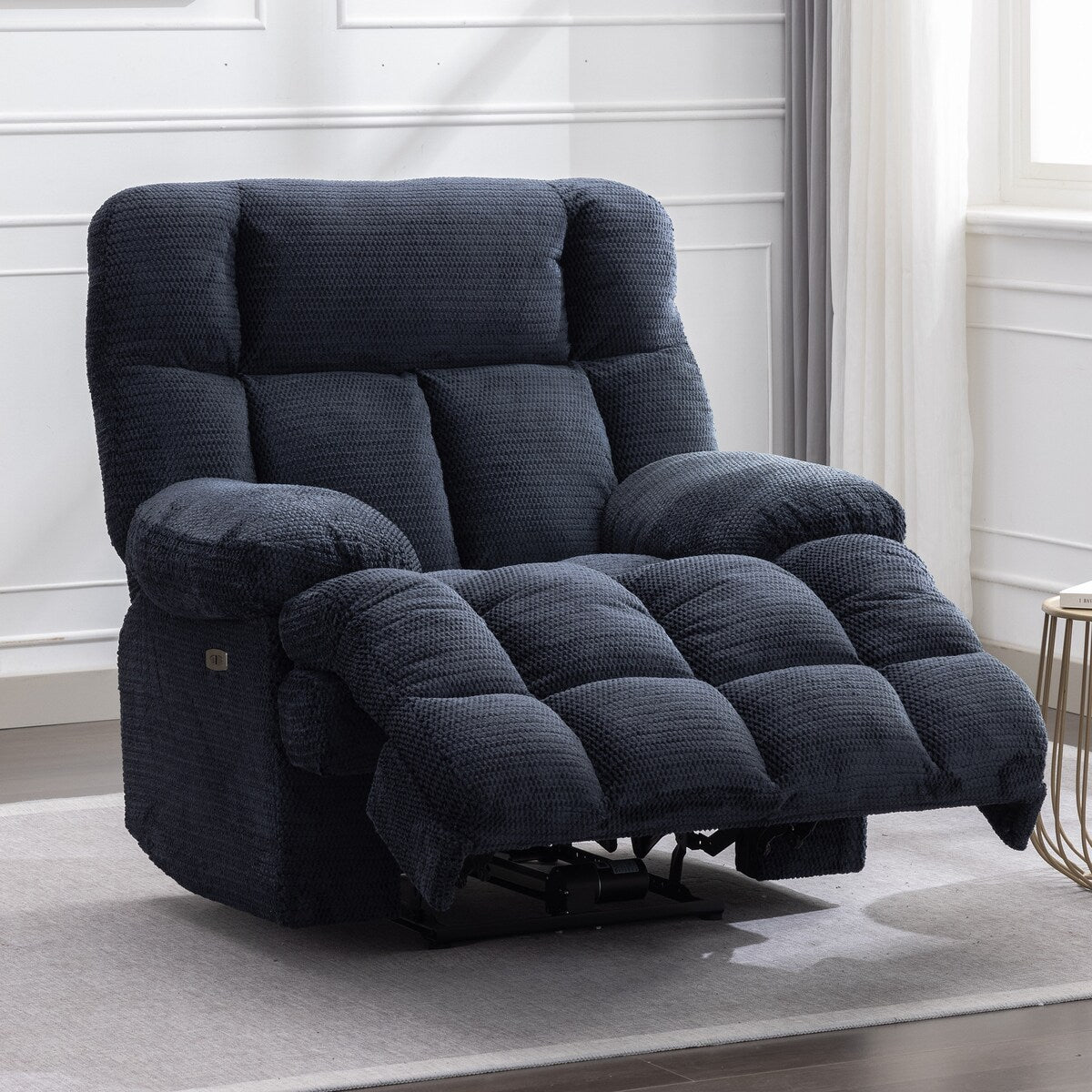 Power Oversized Recliner Big Man Power Recliners Chair Gray Extra Larg