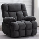 Power Oversized Recliner Zero Gravity Big Man Extra Large Recliner Chair for Living Room with USB Port 43"L*39"W*43"H Gray