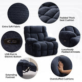Power Oversized Recliner Zero Gravity Big Man Extra Large Recliner Chair for Living Room with USB Port 43"L*39"W*43"H Gray
