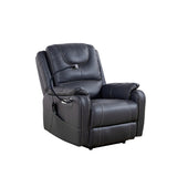 Power Recliner With Massage,Heating and Phone Holder,Side Pockets,USB Charge