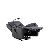 Power Recliner With Massage,Heating and Phone Holder,Side Pockets,USB Charge