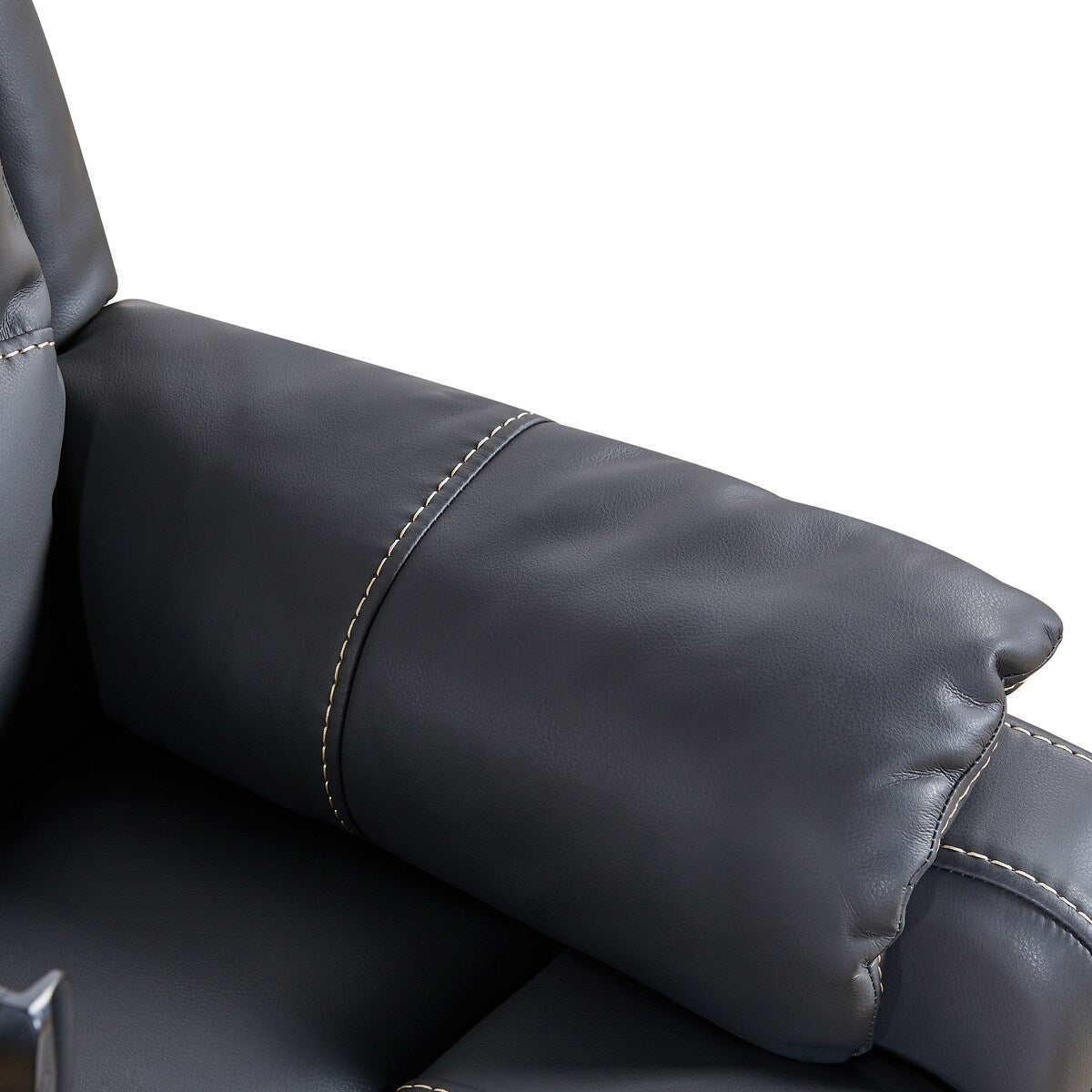 Power Recliner With Massage,Heating and Phone Holder,Side Pockets,USB Charge