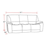 Fairview Home Power Reclining Sofa Loveseat and Recliner