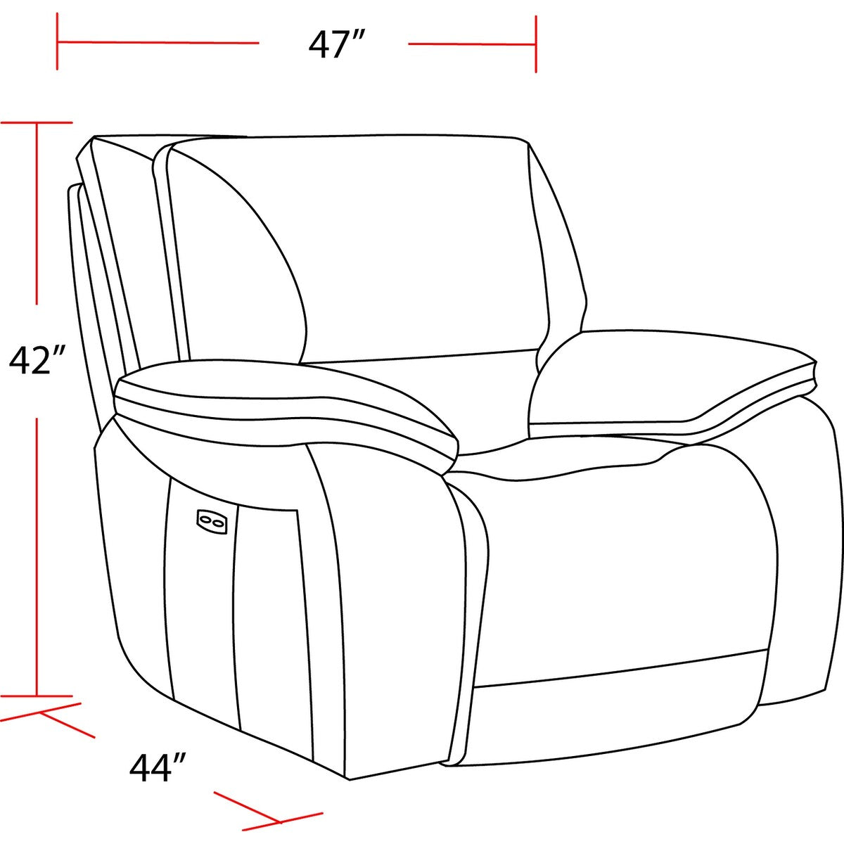 Fairview Home Power Reclining Sofa Loveseat and Recliner