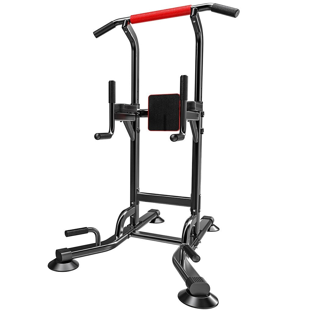 Power Tower Dip Station Adjustable Bar Exercise Home Strength Training Workout Multi Function Equipment
