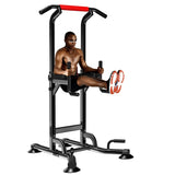 Power Tower Dip Station Adjustable Bar Exercise Home Strength Training Workout Multi Function Equipment