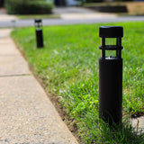 Powered LED Pathway Lights - black - 14tall