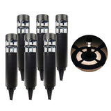 Powered LED Pathway Lights - black - 14tall