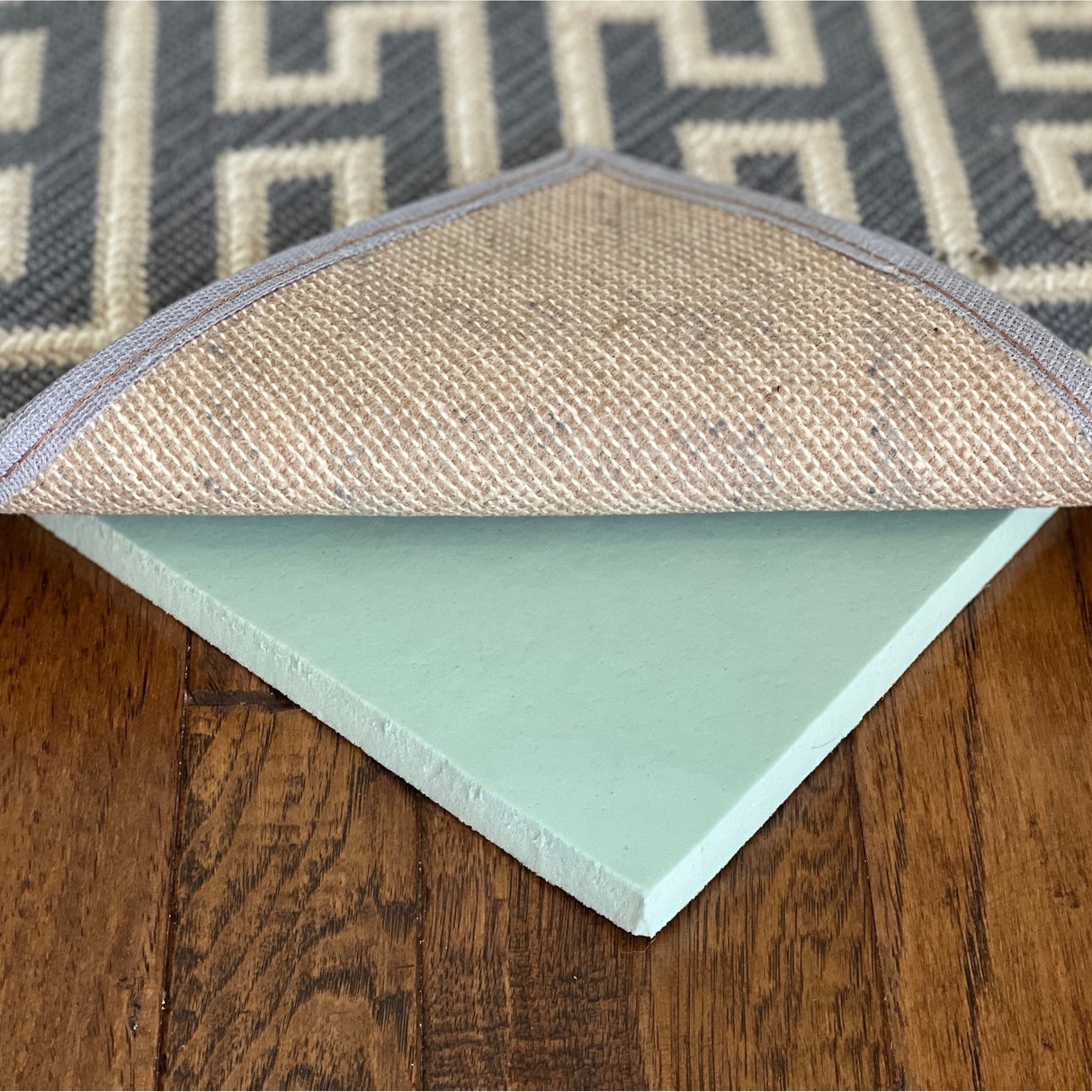 Prata Rug Pad - Freshest Green Luxury Rug Pad 5x7 - 5' X 7'