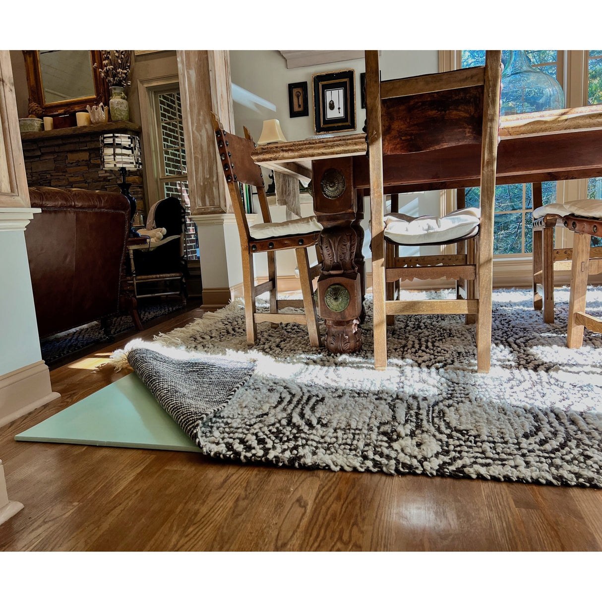 Prata Rug Pad - Freshest Green Luxury Rug Pad 5x7 - 5' X 7'