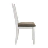 Pratto White Ladder Back Dining Side Chair (Set of 2)