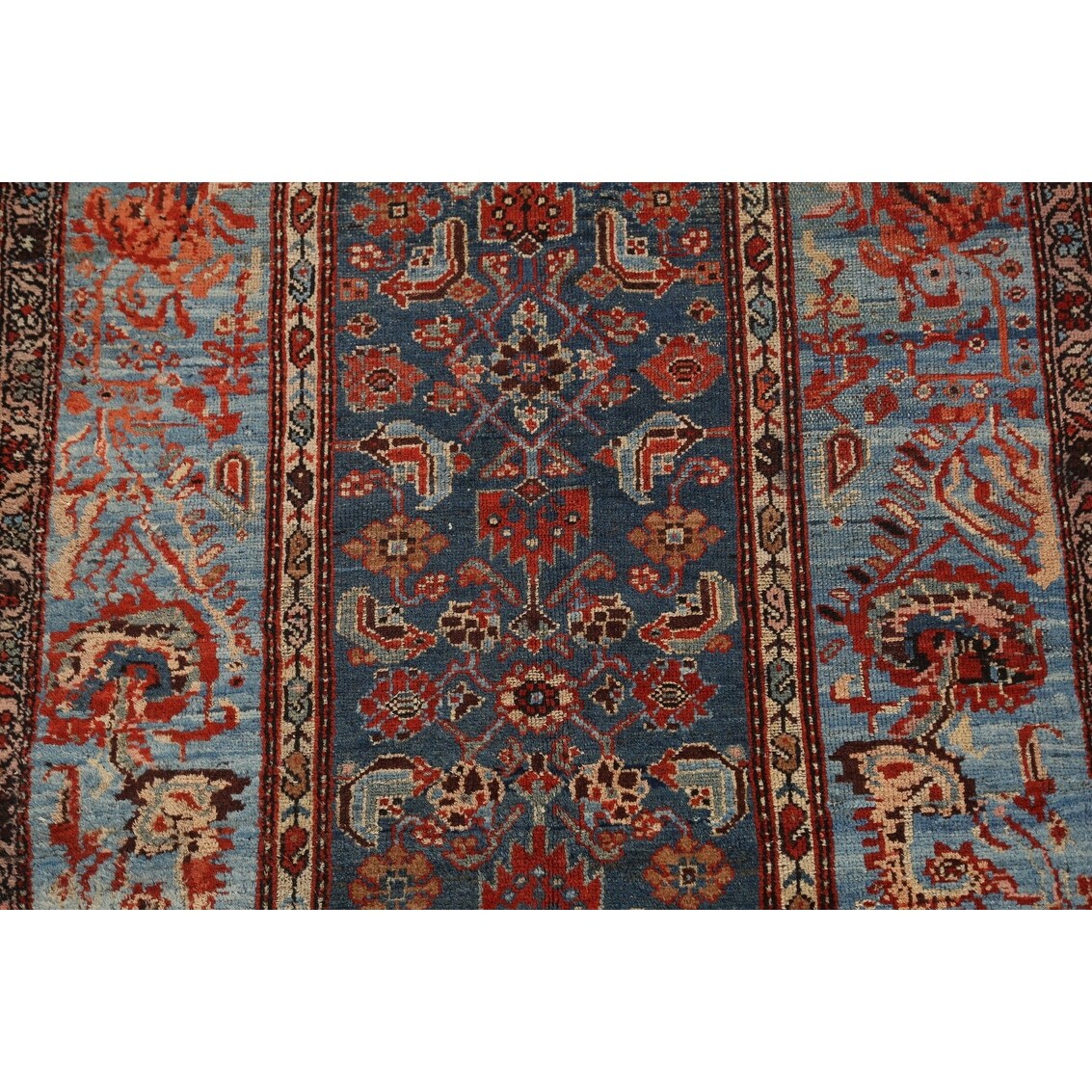 Pre-1900 Antique Bakhtiari Vegetable Dye Persian Area Rug Handmade - 3'10" x 6'0"