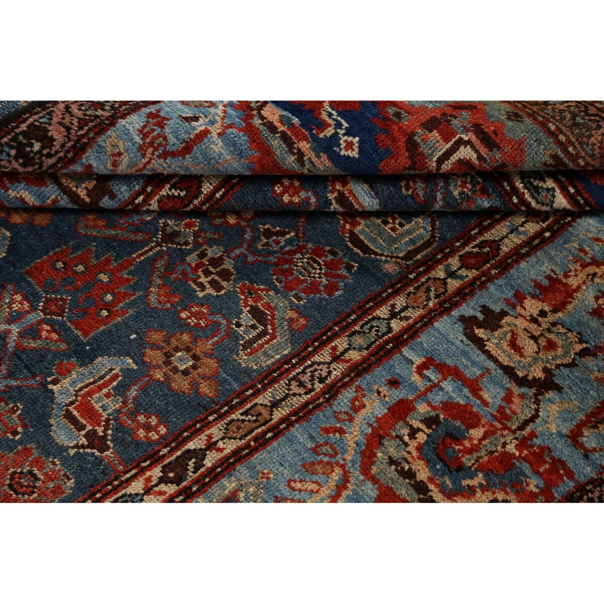 Pre-1900 Antique Bakhtiari Vegetable Dye Persian Area Rug Handmade - 3'10" x 6'0"
