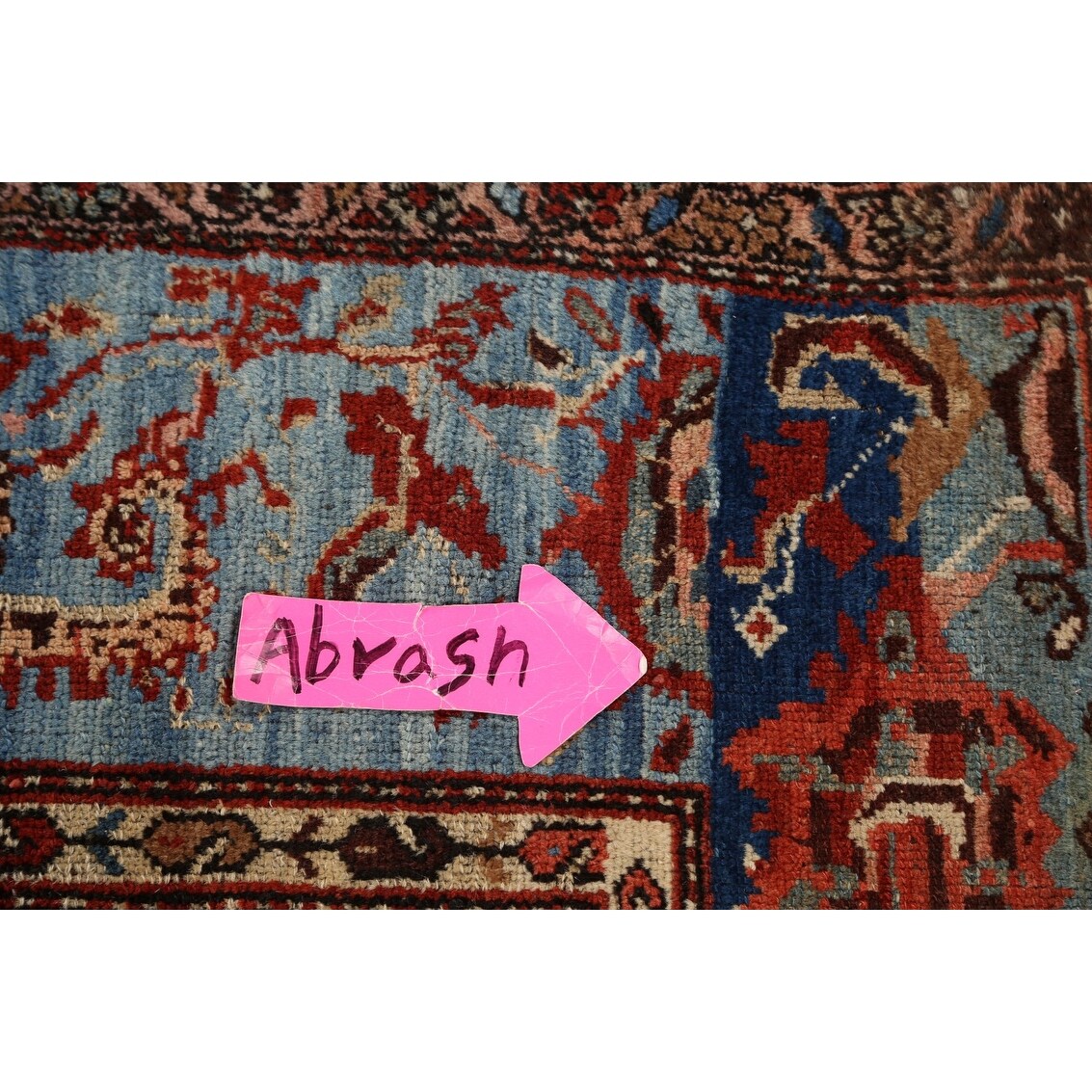 Pre-1900 Antique Bakhtiari Vegetable Dye Persian Area Rug Handmade - 3'10" x 6'0"