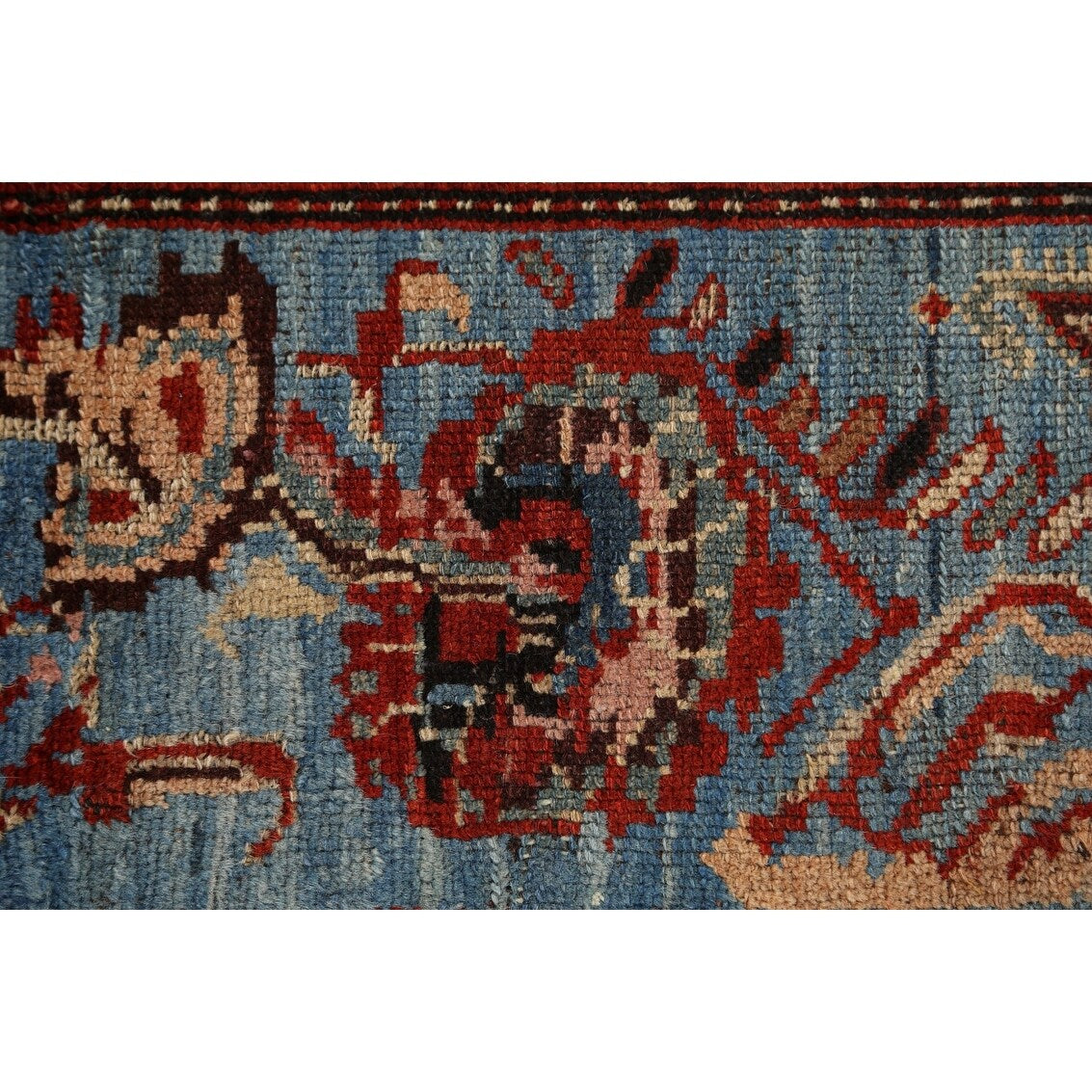 Pre-1900 Antique Bakhtiari Vegetable Dye Persian Area Rug Handmade - 3'10" x 6'0"