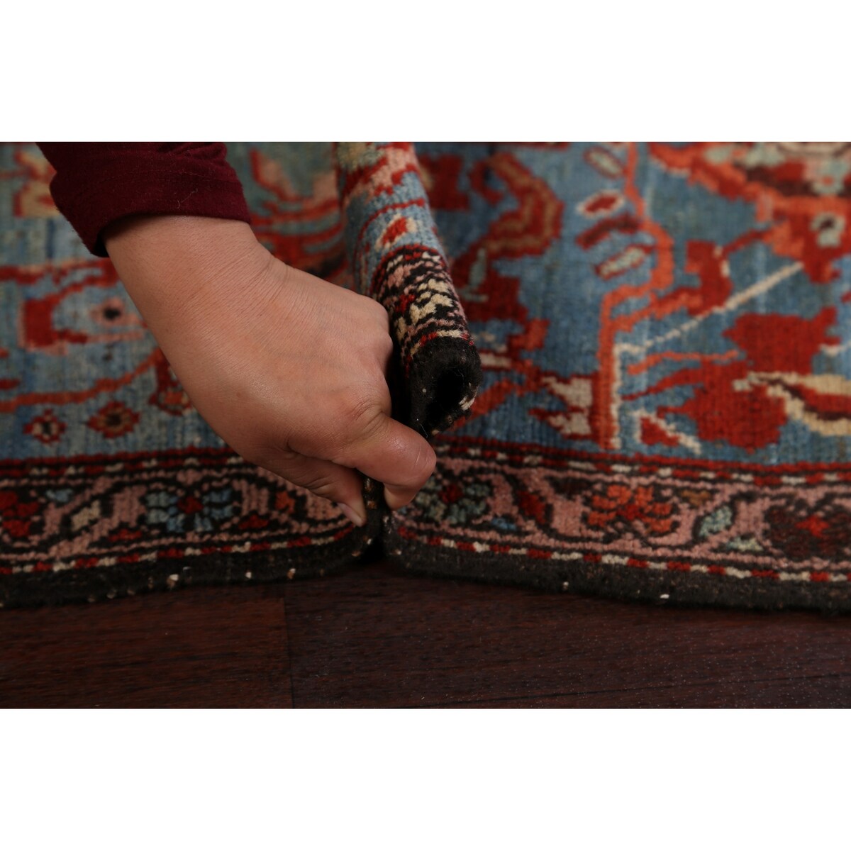 Pre-1900 Antique Bakhtiari Vegetable Dye Persian Area Rug Handmade - 3'10" x 6'0"