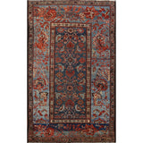 Pre-1900 Antique Bakhtiari Vegetable Dye Persian Area Rug Handmade - 3'10" x 6'0"