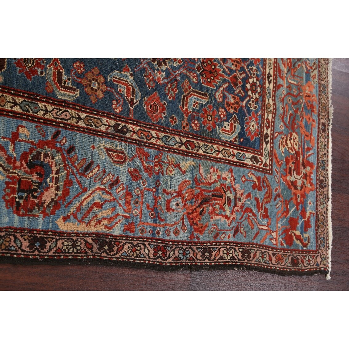 Pre-1900 Antique Bakhtiari Vegetable Dye Persian Area Rug Handmade - 3'10" x 6'0"