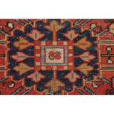 Pre-1900 Antique Heriz Serapi Persian Rug Hand-Knotted Wool Carpet - 8'4"x 11'2"