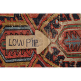 Pre-1900 Antique Heriz Serapi Persian Rug Hand-Knotted Wool Carpet - 8'4"x 11'2"