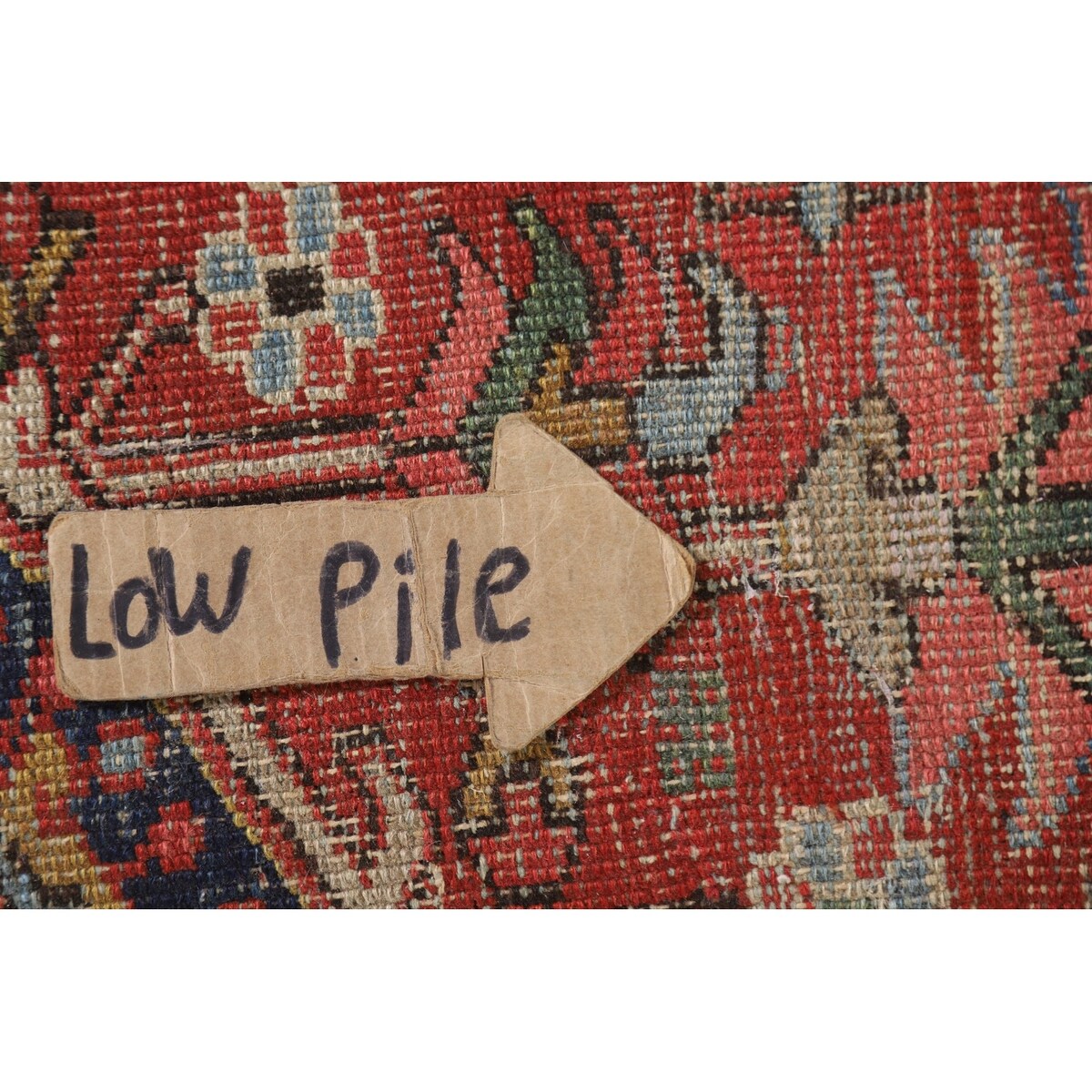 Pre-1900 Antique Heriz Serapi Persian Rug Hand-Knotted Wool Carpet - 8'4"x 11'2"