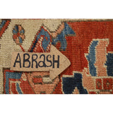 Pre-1900 Antique Heriz Serapi Persian Rug Hand-Knotted Wool Carpet - 9'1" x 12'5"