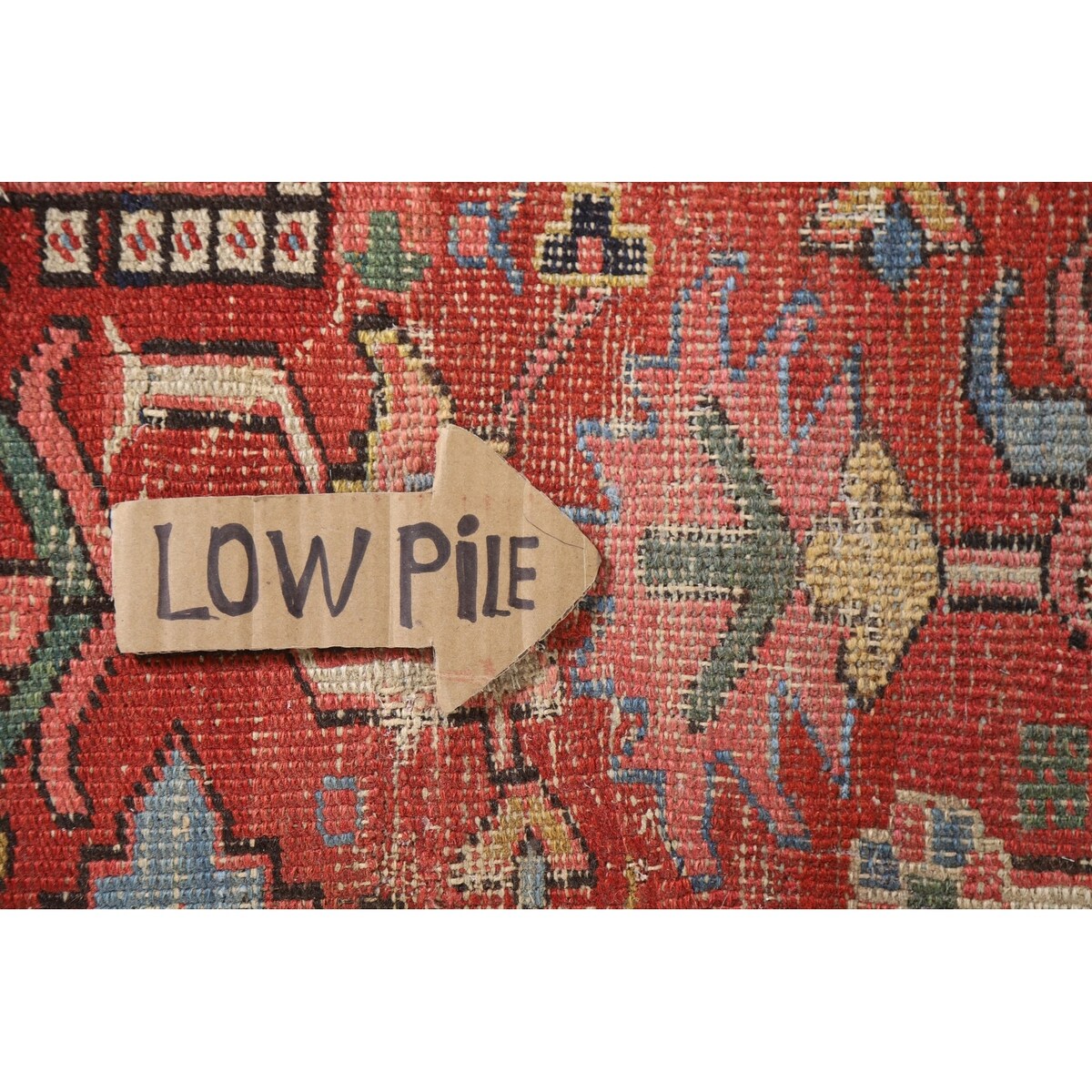 Pre-1900 Antique Heriz Serapi Persian Rug Hand-Knotted Wool Carpet - 8'4"x 11'2"