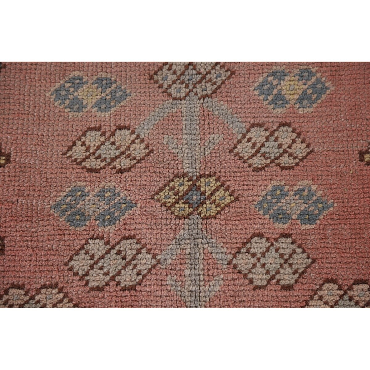 Pre-1900 Antique Oushak Turkish Area Rug Handmade Wool Carpet - 7'0"x 9'5"