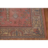 Pre-1900 Antique Oushak Turkish Area Rug Handmade Wool Carpet - 7'0"x 9'5"