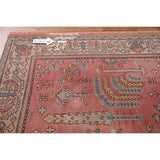 Pre-1900 Antique Oushak Turkish Area Rug Handmade Wool Carpet - 7'0"x 9'5"