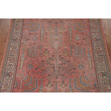 Pre-1900 Antique Oushak Turkish Area Rug Handmade Wool Carpet - 7'0"x 9'5"